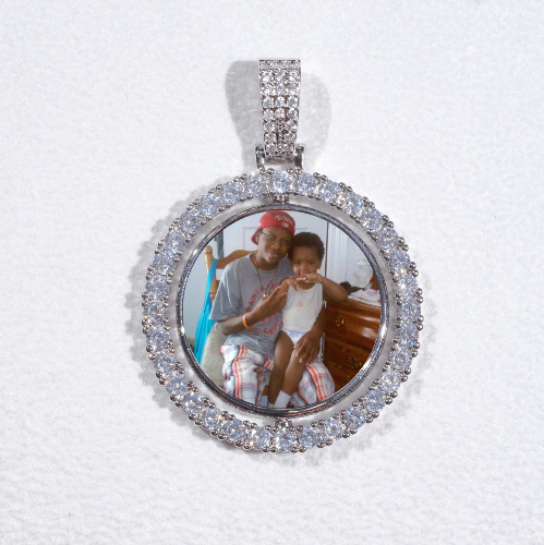 3D Spinning 2-Faced Custom Picture Pendant