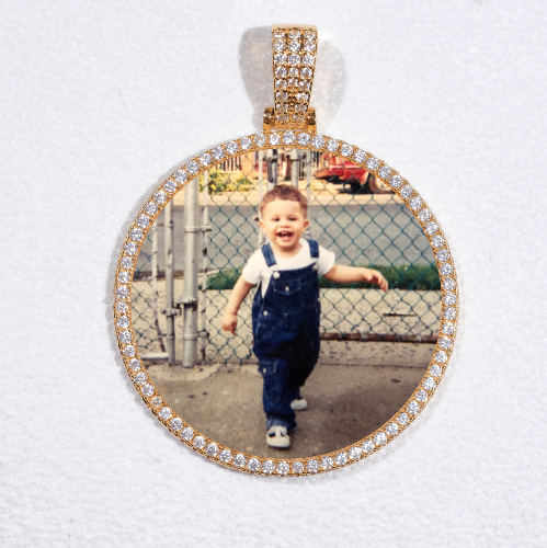 MEDIUM 3D CIRCLE CUSTOM PICTURE PENDANT