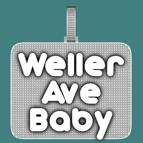 CUSTOM LETTER NECKLACE 3D BIG SQUARE