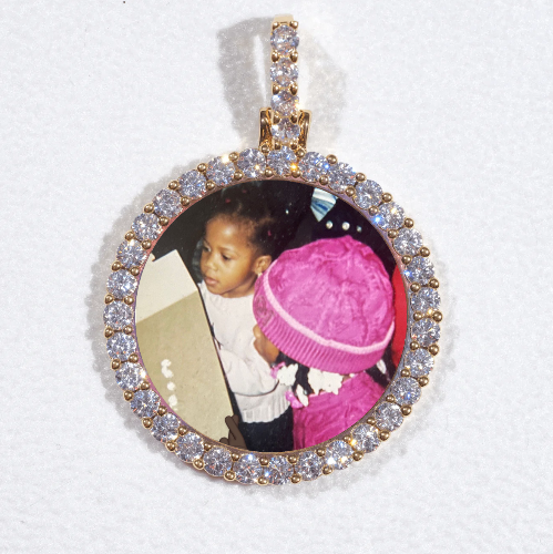 3D CIRCLE CUSTOM PICTURE PENDANT SMALL SIZE