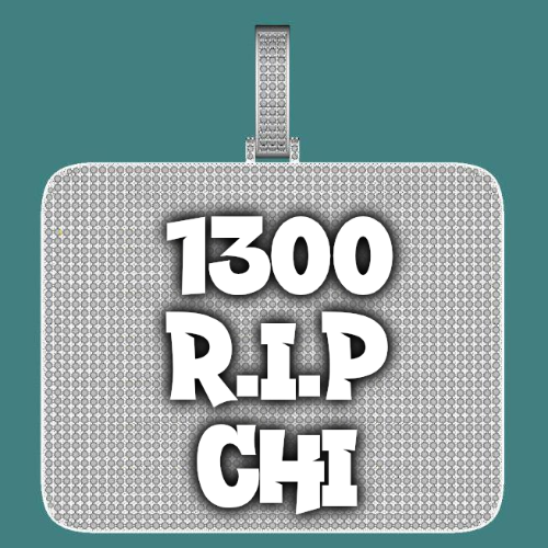CUSTOM LETTER NECKLACE 3D BIG SQUARE