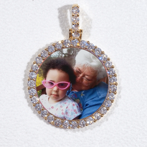 3D CIRCLE CUSTOM PICTURE PENDANT SMALL SIZE