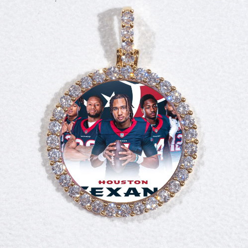 3D CIRCLE CUSTOM PICTURE PENDANT SMALL SIZE