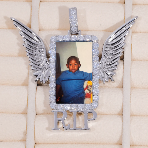 RIP WING 3D CUSTOM PICTURE PENDANT