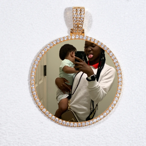 MEDIUM 3D CIRCLE CUSTOM PICTURE PENDANT