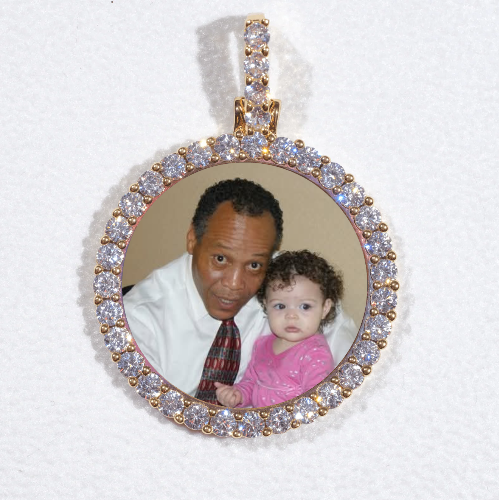3D CIRCLE CUSTOM PICTURE PENDANT SMALL SIZE