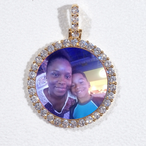 3D CIRCLE CUSTOM PICTURE PENDANT SMALL SIZE
