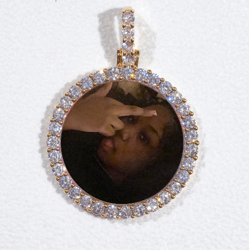 3D CIRCLE CUSTOM PICTURE PENDANT SMALL SIZE