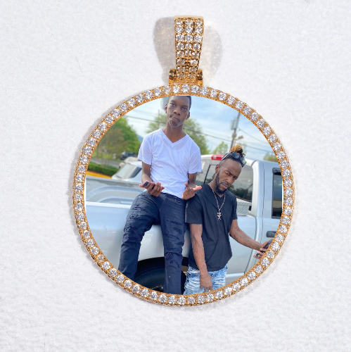 MEDIUM 3D CIRCLE CUSTOM PICTURE PENDANT