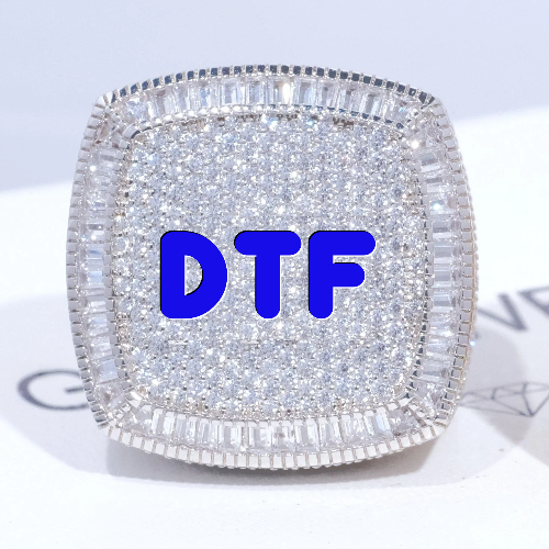 CUSTOM LETTER 3D ICED RING