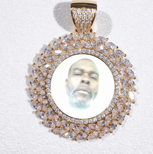 Large 3D Wheat Ear Custom Picture Pendant