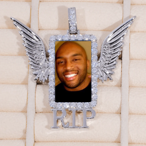 RIP WING 3D CUSTOM PICTURE PENDANT