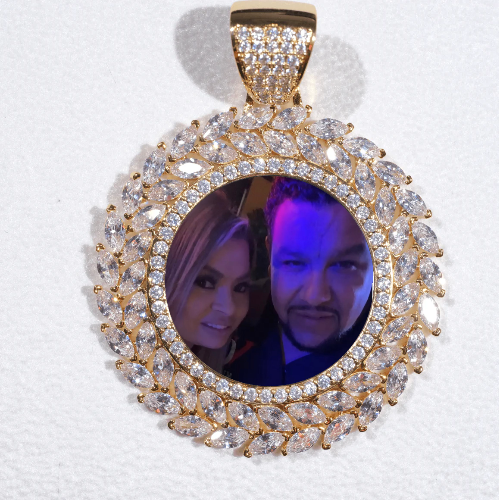 Large 3D Wheat Ear Custom Picture Pendant