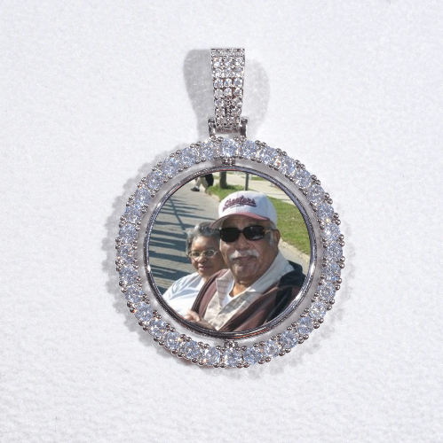 3D Spinning 2-Faced Custom Picture Pendant