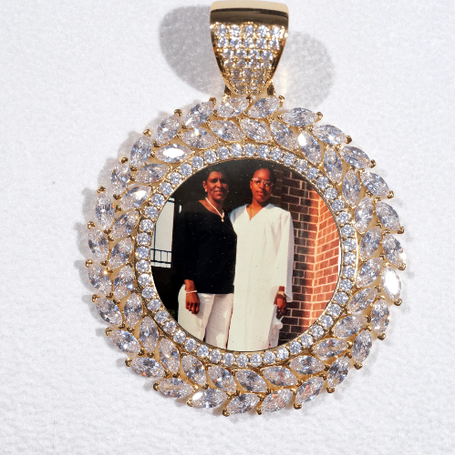 Large 3D Wheat Ear Custom Picture Pendant