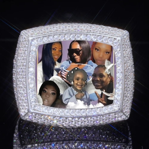 3D CUSTOM PICTURE ICED RING