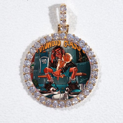 3D CIRCLE CUSTOM PICTURE PENDANT SMALL SIZE