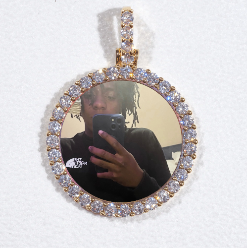 3D CIRCLE CUSTOM PICTURE PENDANT SMALL SIZE