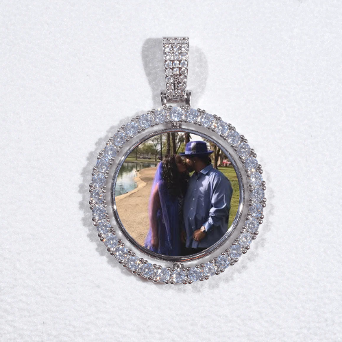 3D Spinning 2-Faced Custom Picture Pendant