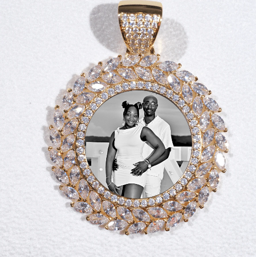 Large 3D Wheat Ear Custom Picture Pendant