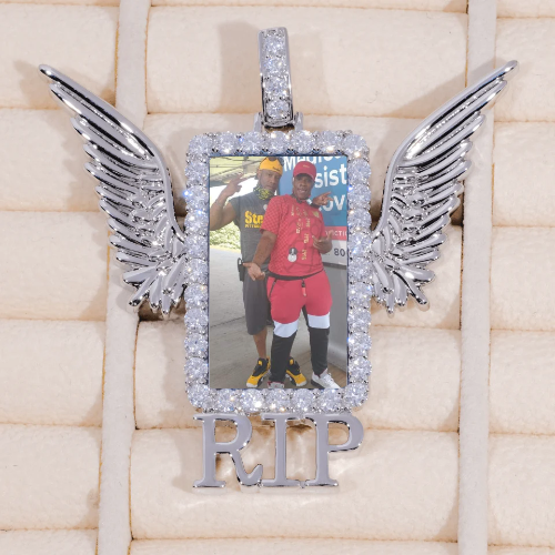 RIP WING 3D CUSTOM PICTURE PENDANT