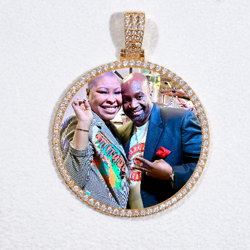 MEDIUM 3D CIRCLE CUSTOM PICTURE PENDANT