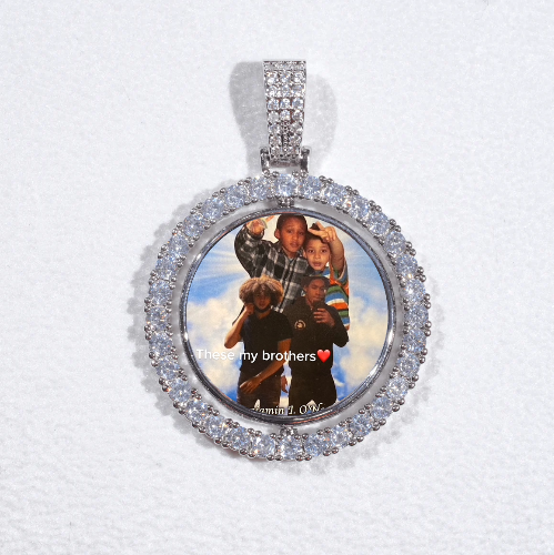 3D Spinning 2-Faced Custom Picture Pendant