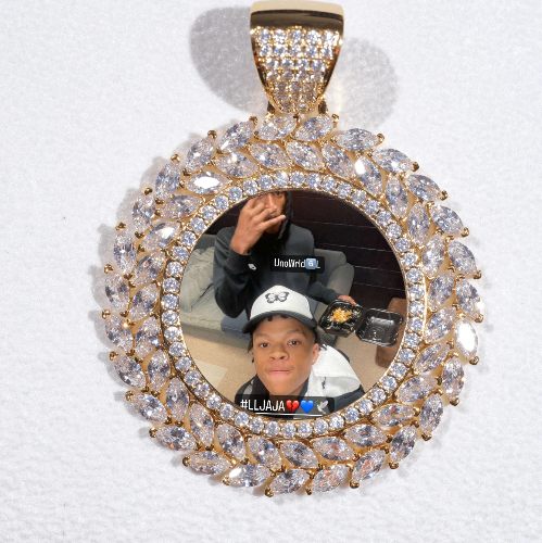 Large 3D Wheat Ear Custom Picture Pendant