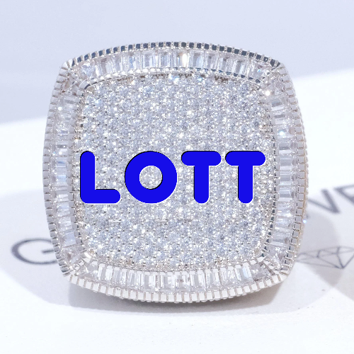 CUSTOM LETTER 3D ICED RING