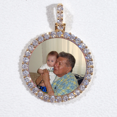 3D CIRCLE CUSTOM PICTURE PENDANT SMALL SIZE