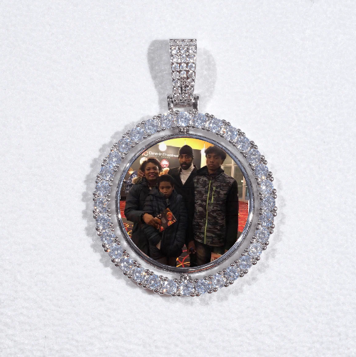 3D Spinning 2-Faced Custom Picture Pendant