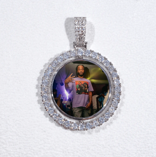 3D Spinning 2-Faced Custom Picture Pendant