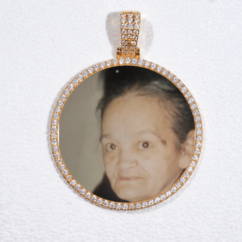 MEDIUM 3D CIRCLE CUSTOM PICTURE PENDANT