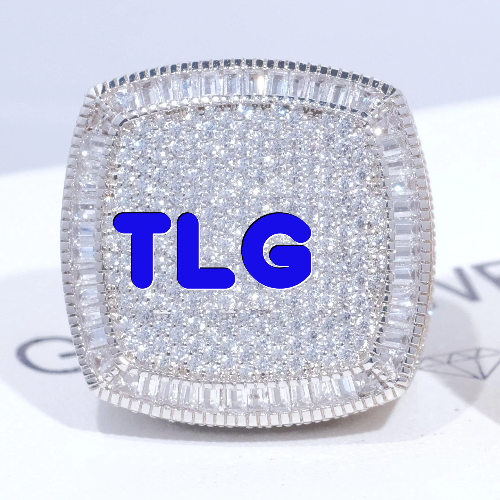 CUSTOM LETTER 3D ICED RING