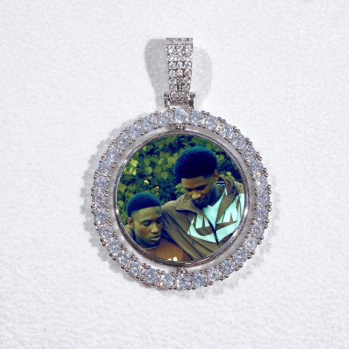 3D Spinning 2-Faced Custom Picture Pendant