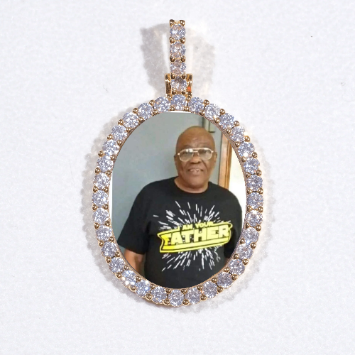 3D Oval Custom Picture Pendant