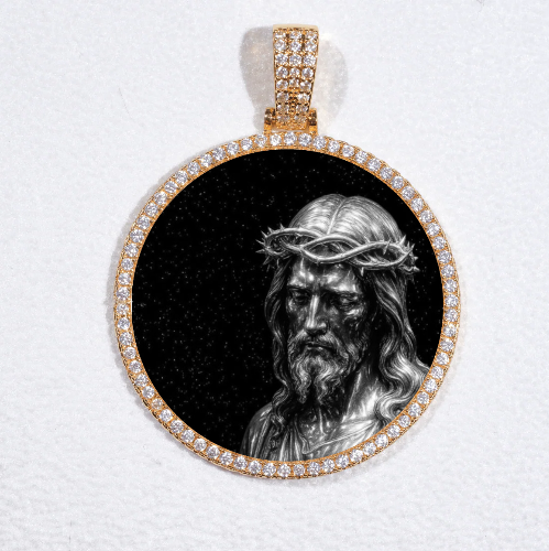MEDIUM 3D CIRCLE CUSTOM PICTURE PENDANT