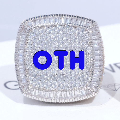 CUSTOM LETTER 3D ICED RING
