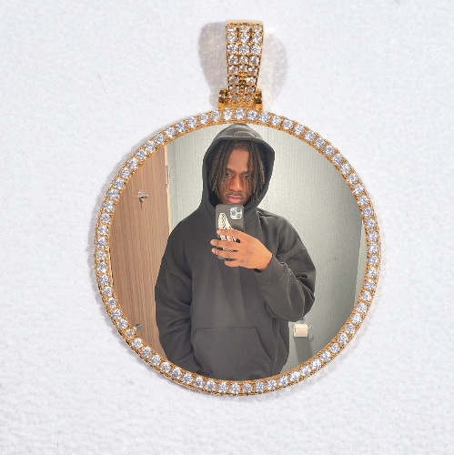 MEDIUM 3D CIRCLE CUSTOM PICTURE PENDANT