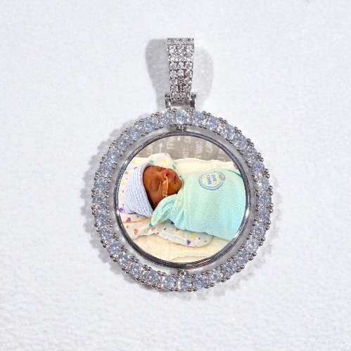 3D Spinning 2-Faced Custom Picture Pendant