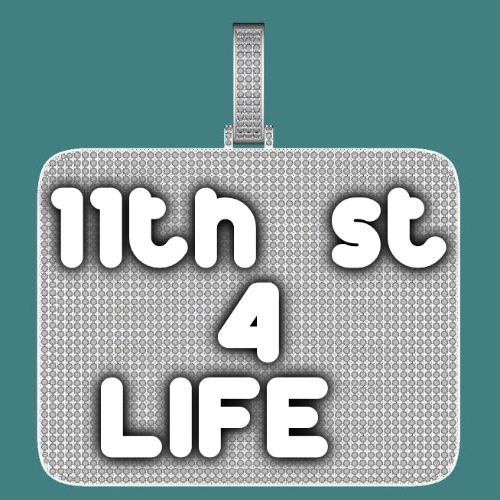 CUSTOM LETTER NECKLACE 3D BIG SQUARE