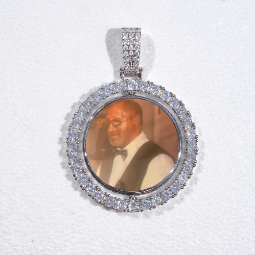 3D Spinning 2-Faced Custom Picture Pendant