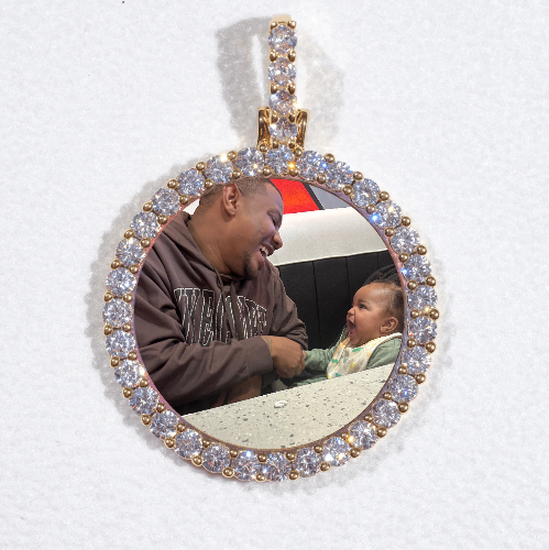 3D CIRCLE CUSTOM PICTURE PENDANT SMALL SIZE