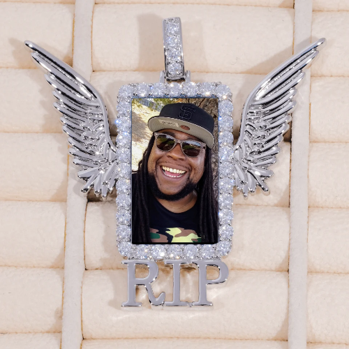 RIP WING 3D CUSTOM PICTURE PENDANT