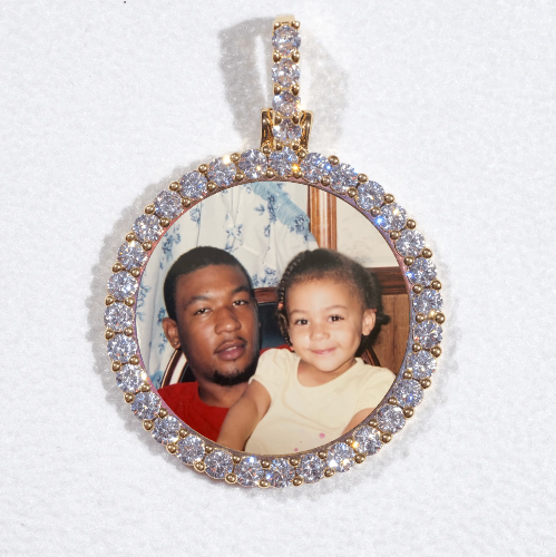 3D CIRCLE CUSTOM PICTURE PENDANT SMALL SIZE