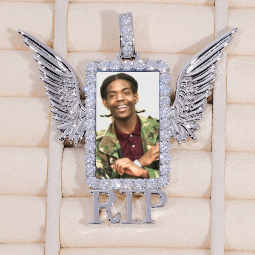 RIP WING 3D CUSTOM PICTURE PENDANT