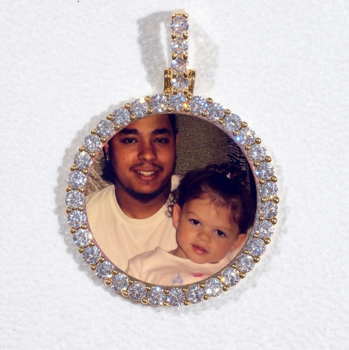 3D CIRCLE CUSTOM PICTURE PENDANT SMALL SIZE