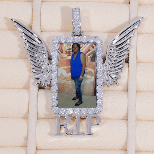 RIP WING 3D CUSTOM PICTURE PENDANT