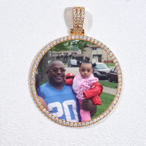 MEDIUM 3D CIRCLE CUSTOM PICTURE PENDANT