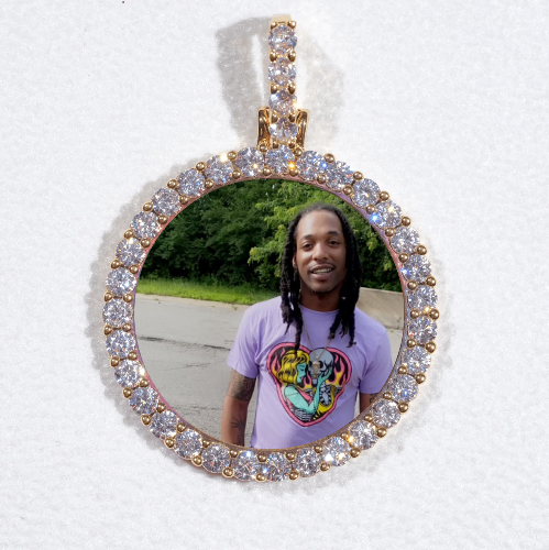 3D CIRCLE CUSTOM PICTURE PENDANT SMALL SIZE